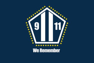 New York Eyaleti 11 Eylül Anma Bayrağı. Vatanseverlik Günü. 9.11.2001 'de Terörist Saldırıları Mağdurları İçin Ulusal Namaz ve Anma Günü.