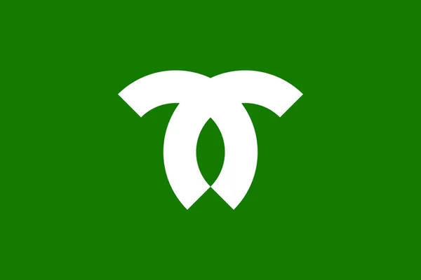 神戸市旗 兵庫市旗のトップビュー 旗竿なし 平面設計 レイアウト 旗の背景 — ストック写真