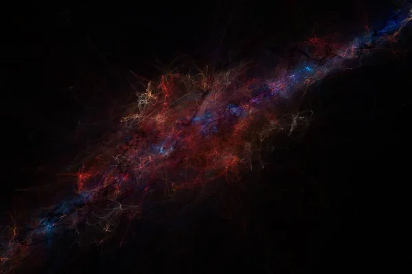 Exploderende Supernova Ontstaan Van Nevel Zwart Gat Het Centrum Van — Stockfoto