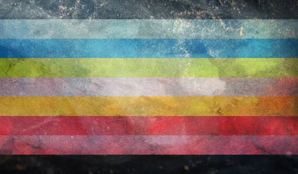 Draufsicht Auf Die Retro Queer Pride Flagge Mit Grunge Textur — Stockfoto