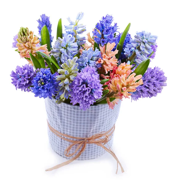 Bruiloft Boeket Geïsoleerd Wit Vers Weelderig Boeket Van Kleurrijke Bloemen — Stockfoto