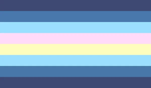 Top View Alternate Soft Stormgender Stormhygge Flag Flagpole Plane Design — Stock Photo, Image