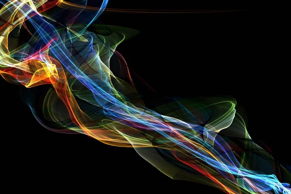 Abstrakte Glühende Linien Hintergrund Wellenförmige Form Neonfarbenen Linienstruktur Schallwellen Rhythmus — Stockfoto