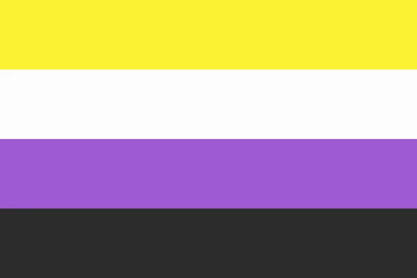 Top View Flag Nonbinary Flagpole Plane Design Layout Flag Background — Stock Photo, Image