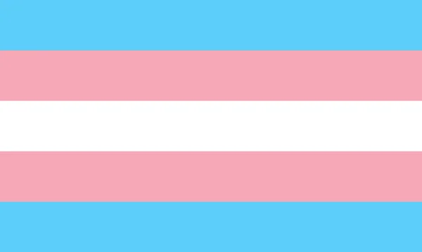 Bovenaanzicht Van Vlag Van Transgender Pride Geen Vlaggenmast Vliegtuigontwerp Indeling — Stockfoto