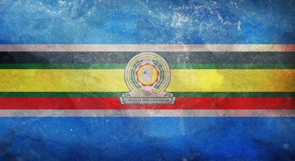 Minsk Bielorrússia Maio 2021 Bandeira Comunidade África Oriental Acenando Vento — Fotografia de Stock