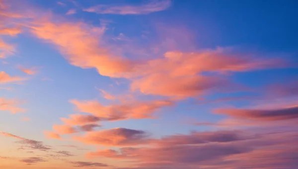 Panorama Del Cielo Nocturno Con Nubes Atardecer Cielo Fondo Amanecer — Foto de Stock