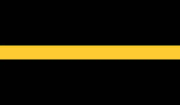 Ansicht Der Gold Line Flagge Von Oben Kein Fahnenmast Flugzeugdesign — Stockfoto