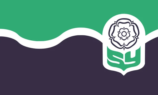 Вид Сверху Неофициального Графства Южный Йоркшир Флаг Великобритании Графство Соединенного — стоковое фото