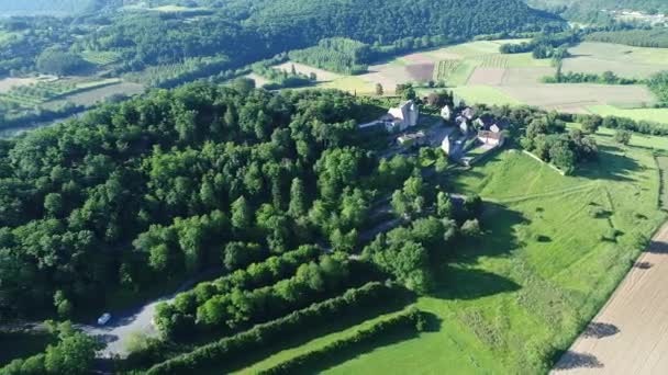 La vallée des chateaux dans le Périgord Noir en France — Video