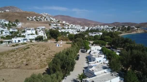 Insel Serifos Den Kykladen Griechenland Vom Himmel Aus Gesehen — Stockvideo