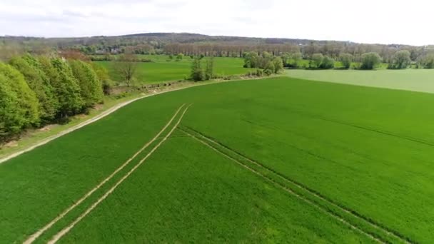 Fransız Vexin Bölgesel Doğal Parkı Gökyüzünden Görüldü — Stok video