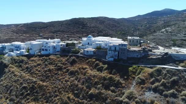 Kastro Sifnou Plage Sur Île Sifnos Dans Les Cyclades Grèce — Video