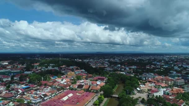 Город Камбодиа Видимый Неба — стоковое видео