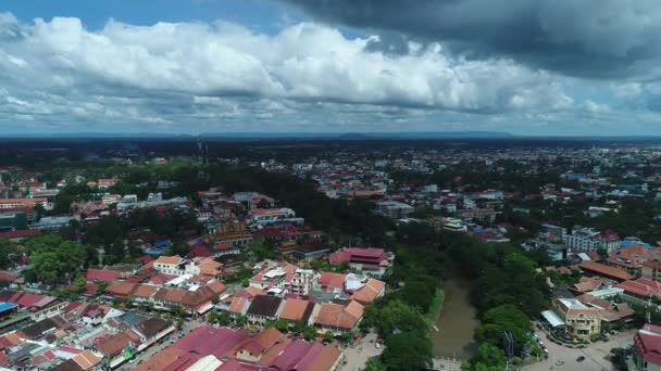 Siem Reap Cidade Camboja Visto Céu — Vídeo de Stock