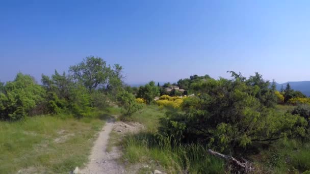 Wandeling Het Hart Van Het Regionale Natuurpark Luberon Frankrijk — Stockvideo