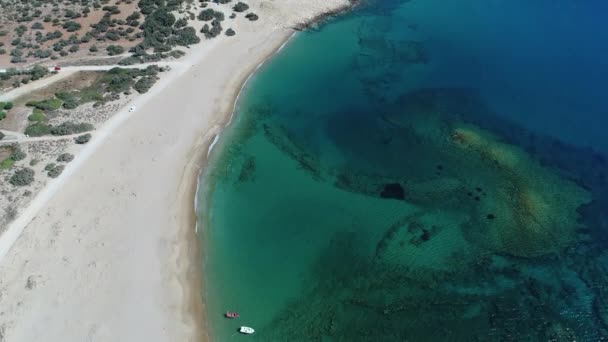 Isla Naxos Las Cícladas Grecia Vista Desde Cielo — Vídeo de stock