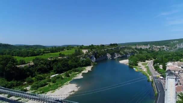 Gorges Ardeche France Seen Sky — Stock video