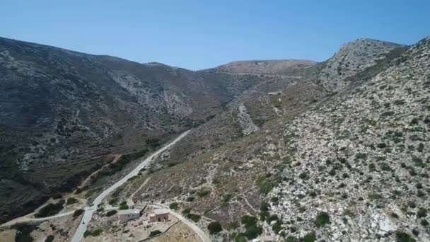Милопот Острове Иос Кикладах Греции Видимый Неба — стоковое видео
