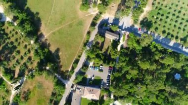 Saint-Paule de Mausole Manastırı Saint-Remy-de-Provence Gökten görüldü