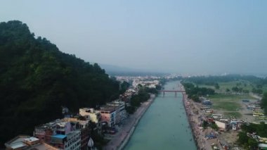 Hindistan 'ın Haridwar eyaleti Uttarakhand gökyüzünden görüldü