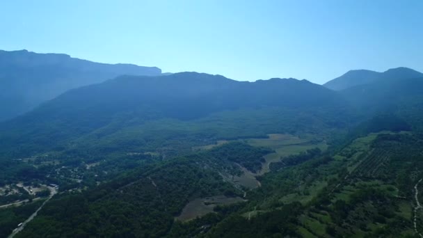 Verdon Regional Natural Park Nära Aiguines Frankrike Sett Från Himlen — Stockvideo
