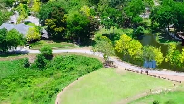 Kaeng Krachan Nationalpark Thailand Vom Himmel Aus Gesehen — Stockvideo