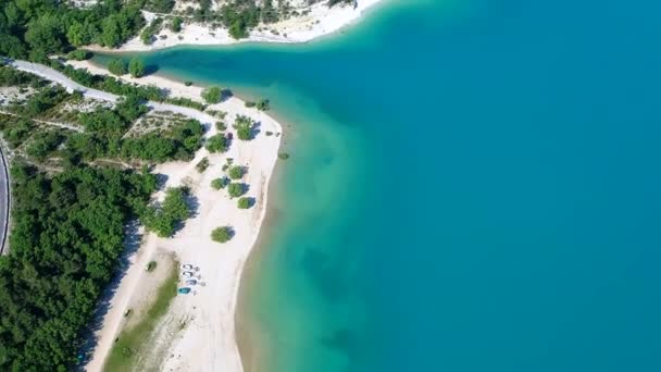 Lac Sainte Croix Dans Parc Naturel Régional Verdon France Ciel — Video