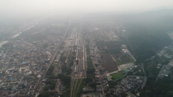 Ville Haridwar État Uttarakhand Inde Vue Ciel — Video