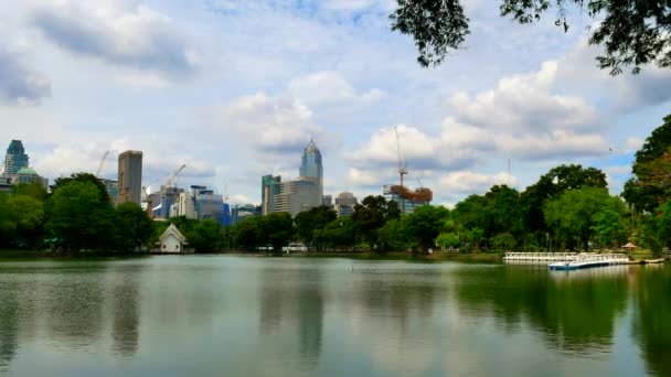 Lumphini Park Bangkoku Tajlandia — Wideo stockowe