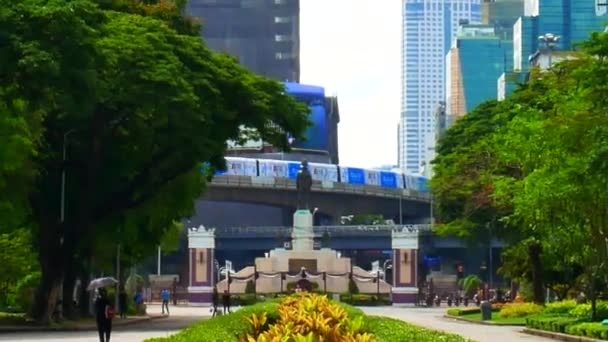 Parcul Lumphini Din Thailanda Bangkok — Videoclip de stoc