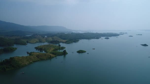 Reserva Agua Vang Vieng Laos Desde Cielo — Vídeo de stock