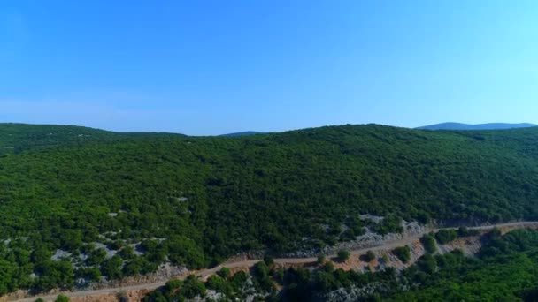 空から見たフランスのアルデシュの峡谷 — ストック動画
