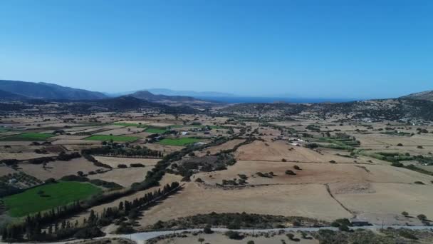 Νάξος Στις Κυκλάδες Από Τον Ουρανό — Αρχείο Βίντεο