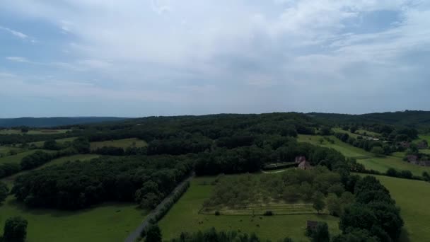 Village Saint Cyprien Périgord France Vue Ciel — Video