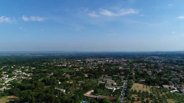 Město Saint Remy Provence Francii Spatřeno Oblohy — Stock video