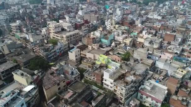 空から見たインドのウッタル プラデシュ州バラナシ市 ベナレス — ストック動画