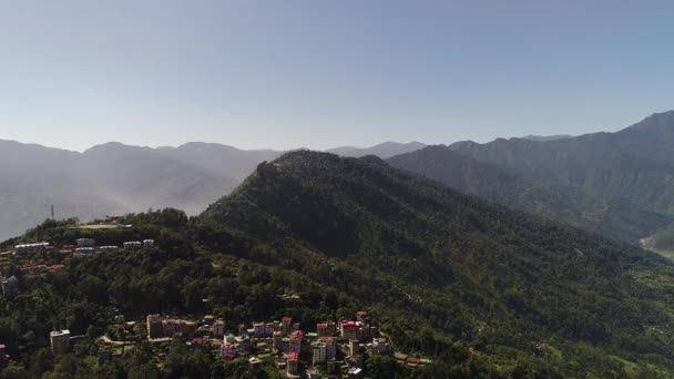 Pelling Indien Delstaten Sikkim Sett Från Himlen — Stockvideo