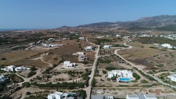 Aliki Spiaggia Sull Isola Naxos Nelle Cicladi Grecia Visto Dal — Video Stock