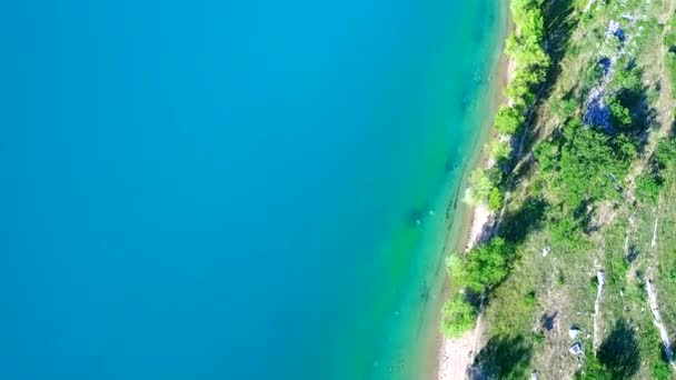 Lago Sainte Croix Parque Natural Regional Verdon França Partir Céu — Vídeo de Stock