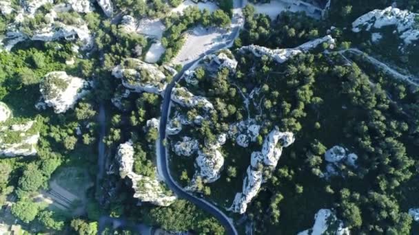 Macizo Los Alpilles Corazón Del Parque Natural Los Alpilles Visto — Vídeo de stock