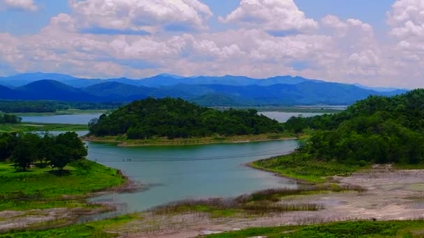 Национальный Парк Каенг Чан Таиланде Видимый Неба — стоковое видео