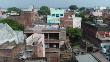 Hindistan 'ın Uttar Pradesh kentindeki Varanasi (Benares) şehri gökyüzünden görüldü