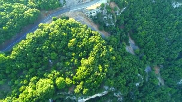 Kloven Van Ardeche Frankrijk Gezien Vanuit Lucht — Stockvideo