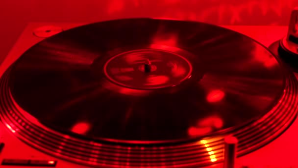 Vinyl Record Rpm Record Player — 图库视频影像
