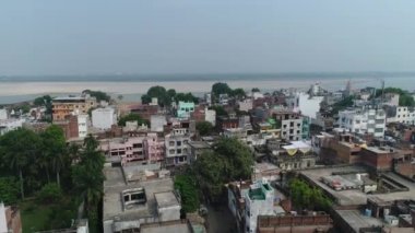 Hindistan 'ın Uttar Pradesh kentindeki Varanasi (Benares) şehri gökyüzünden görüldü