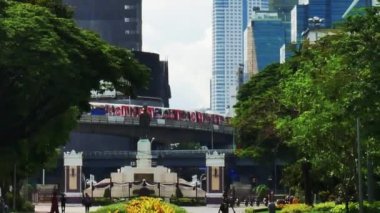 Bangkok Tayland 'daki Lumphini Parkı