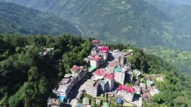 Hindistan 'da Sikkim eyaleti gökyüzünden görüldü.
