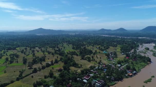 Phan Don 000 Islas Cerca Don Det Sur Laos Desde — Vídeos de Stock