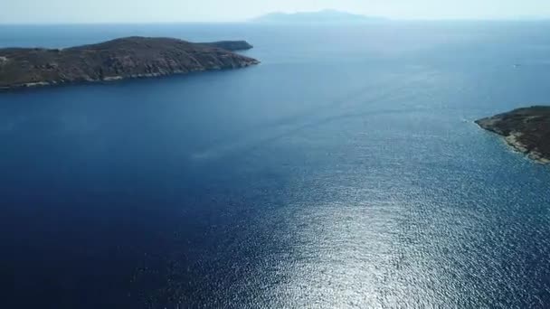 Ostrov Serifos Kykladech Řecku Spatřen Oblohy — Stock video